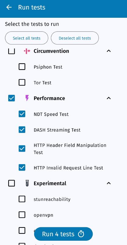 Choose performance